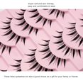 thumbnail image 3 of Manga Lashes 5/10 Pairs Natural Lashes False Eyelashes Little Devil Lashes Anime Lashes Full Strip Lashes Band Eyelashes Makeup, 3 of 5