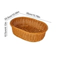 thumbnail image 3 of BAOPAI Plastic Woven Storage Basket Multi Functional Organization Tray for Kitchen Pantry Fruits Vegetables Snacks Bread, 3 of 6