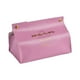 thumbnail image 3 of Caja de pañuelos plegable de cuero, soporte para servilletas de escritorio (rosa B), 3 of 5