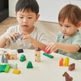 thumbnail image 3 of PlanToys® Country Blocks Wooden Montessori Building and Imaginative Play Set | Creativity, Fine Motor Skills and Early STEM Learning Activity | Eco Friendly Open Ended Construction Toy, 3 of 9