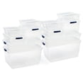 thumbnail image 1 of Contenedores de almacenamiento Rubbermaid Cleverstore Dorm, paquete de 12 unidades, transparentes, 1 of 8