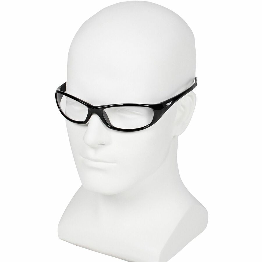 KleenGuard (formerly Jackson Safety) V40 Hellraiser Safety Glasses (28615), Clear Anti-Fog Lens with Black Frame