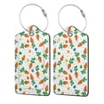 thumbnail image 5 of Rocae Cute Carrot for Leather Luggage Baggage Tags ID Label Privacy Cover ID Label with Stainless Steel Loop and Address Card, 5 of 5