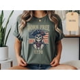 thumbnail image 3 of Teeso Vintage Patriotic Skeleton Tee, 1776 Shirt, Born Free Graphic Tee, Black M, 3 of 8