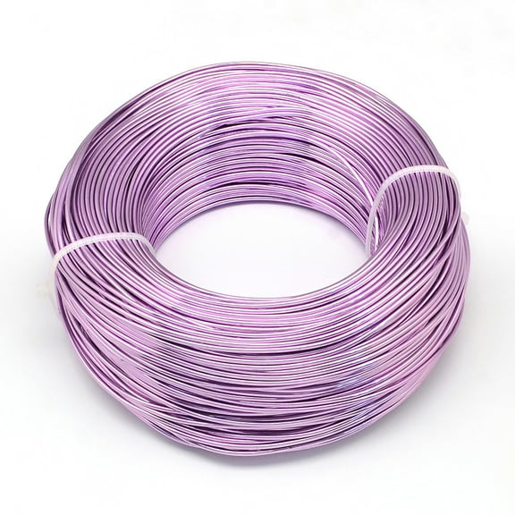 Anodized Aluminum Wire Bendable Metal Craft Wire Flexible Craft Wire for Beading Jewelry Craft Making Medium Orchid 22 Gauge 0.6mm 280m/250g(918.6 Feet/250g)