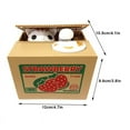thumbnail image 3 of CNKOO Stealing Coin Cat Box Keep Your Valuables Safe A Gift For Kids  Orange White Cat, 3 of 5