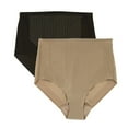 thumbnail image 1 of Miraclesuit 2-Pack Light Tummy Control Shaping Briefs - 2532P (Black/Stucco, L), 1 of 1
