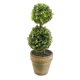 thumbnail image 5 of 4x Árboles artificiales de plástico en macetas Planta Decoración en maceta Jardín Patio Interior Exterior Patrón: dos bolas, 5 of 5