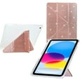 thumbnail image 6 of ELEHOLD For iPad 5th/6th/8th Generation Case, 9.7 inch, Bling Magnetic Flip PU Leather Shock-Absorbent Multi-Angle Kickstand Full Protection Case Cover,Rosegold, 6 of 9