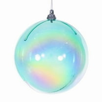 Vickerman MC250242W 4.75 in. Teal Iridescent Ball Ornament - 3 per Bag