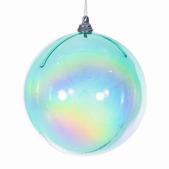 Vickerman MC250242W 4.75 in. Teal Iridescent Ball Ornament - 3 per Bag