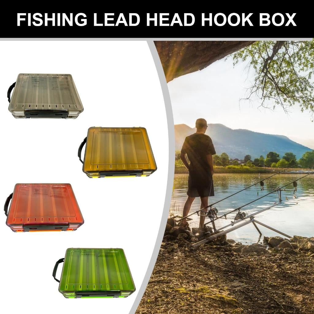 Yihuala Lures Baits Hook Storage Case Tackle Organizers Clear Terminals Fishing Tackle Box Fishing Hook Storage Box