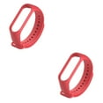 thumbnail image 3 of braveheart Replacement Strap Skin-friendly Wear-resistant Smart Wrist Strap Sport Bracelet Easy Installment Replacement for Mi 3 Red 2Set, 3 of 6