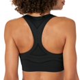 thumbnail image 2 of Hanes Womens Sport Seamless Racerback Sports Bra, S, Ebony, 2 of 3