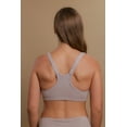 thumbnail image 2 of Women's Cottonique W12290 Latex Free Organic Cotton Racerback Pullover Bra (Melange Brown 46D), 2 of 4