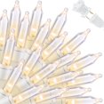 thumbnail image 1 of Guirnalda de luces navideñas LAMPHOME, 31.9 pies, 150 pulgadas, color blanco cálido, 1 of 6