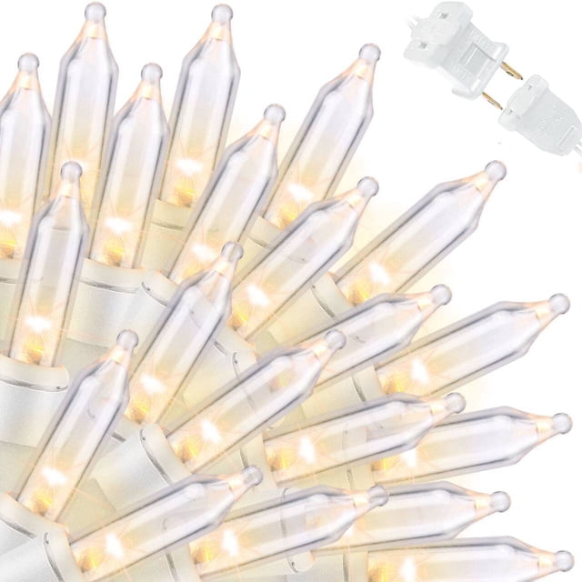 Guirnalda de luces navideñas LAMPHOME, 31.9 pies, 150 pulgadas, color blanco cálido