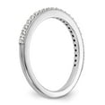 thumbnail image 6 of 14K White Gold Ring Band Wedding Diamond Round , Size 7, 6 of 7