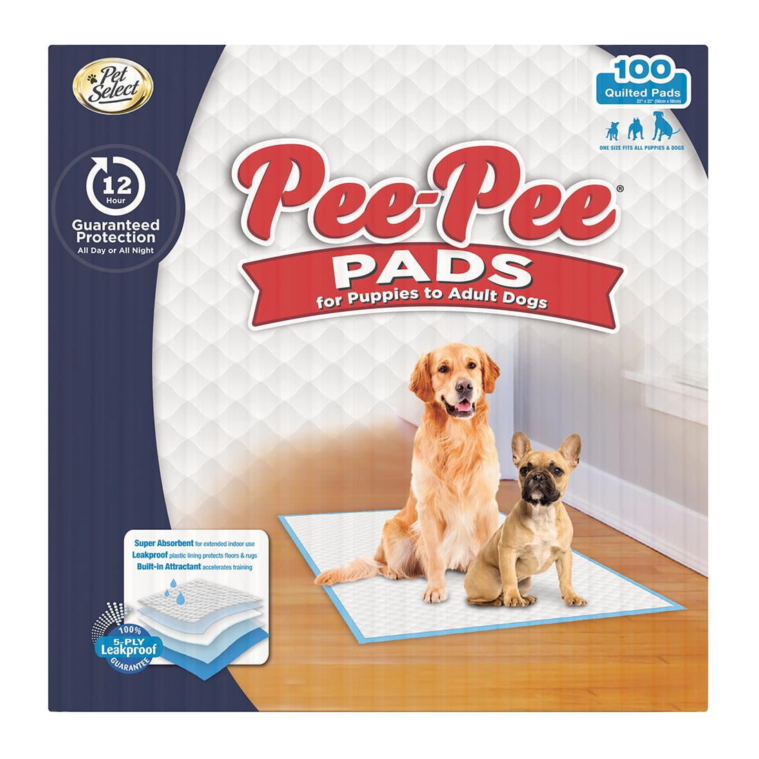 Pet Select PeePee Pads, 100 ct.