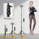 thumbnail image 2 of EMART 52’’ Tripod for iPhone, Adjustable Cell Phone Travel Tripod Stand with Remote for Video Recording, Flexible Smartphone Selfie Stand for Camera Ring Light Filming, 2 of 5