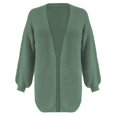 thumbnail image 4 of Breezora Elegant Oversized Open Front Knit Cardigan Women’s Long Sleeve Lightweight Comfortable Loose Fit Office Casual L Size Light Green, 4 of 4