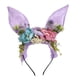 thumbnail image 2 of Diadema con Orejas de conejo, accesorios para fotos, aro para el pelo, regalos para fiesta de cumpleaños y Halloween Púrpura, 2 of 8