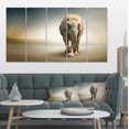thumbnail image 1 of Smart Elephant Walking - Animal Canvas Wall Art, 1 of 3