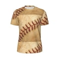 thumbnail image 5 of Wukai Vintage Baseball Print Men's Short-Sleeved Mesh T-Shirt,Quick-Dry Short Sleeve Workout T-Shirt-3X-Large, 5 of 8