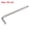 Silver, variant on Unique Bargains Ball End Hex Key Wrench L Shaped Long Arm CR-V Black 3/16"