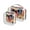 city illustration, variant on Clear Makeup Bags with Handle Large Opening 2 Pack Set Toiletry Bag Quart Size Bag, for Women Man Traveling Travel Essentials, Toiletries and Other. Flowers Pineapple Summer