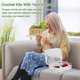 thumbnail image 3 of kits De Crochet Pour Adultes Dbutants, Comprend Crochets Ergonomiques En Mtal De 0,6 Mm 6 Mm, Tricot Accessoires Et Un Tui Cactus, Ensemble De T, 3 of 5