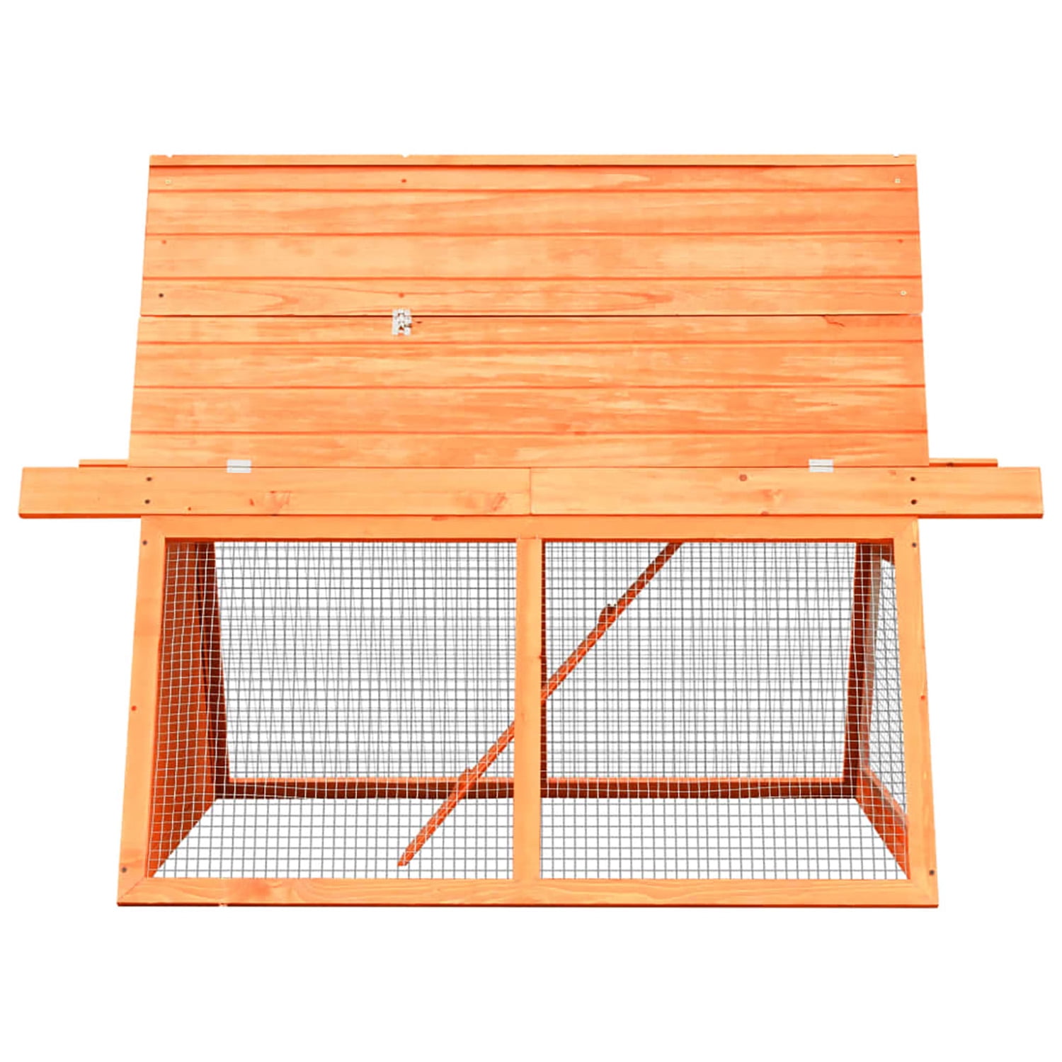 Pefilos 59" Outdoor Wooden Rabbit Hutches for Indoor A-Shaped Bunny Cage Small Animal Pet Cages, Orange Pefilos 59" Outdoor Wooden Rabbit Hutches for Indoor A-Shaped Bunny Cage Small Animal Pet Cages, Orange