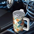 thumbnail image 6 of Modern 40oz Tumbler– Stainless Steel Insulated Tumbler with Handle and Straw, Large Capacity Travel Cup for Hot & Cold Drinks, 6 of 7