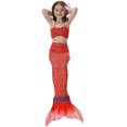 thumbnail image 1 of Girls Mermaid Tail Swimsuit Bikini Set Swimwear Swimming Costume Bathing, 1 of 5