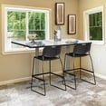 thumbnail image 5 of Via Cafe High 30" Square X-Base Table- White/Grey, 5 of 6