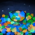 thumbnail image 1 of POINTERTECK 100Pcs Glowing in The Dark Stones for Outdoor Garden Backyard Decor  Luminous Pebbles for Fish Tank Concrete Walkway  DIY Decorative(Multicolors), 1 of 5