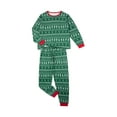 thumbnail image 4 of Diconna Pyjamas de Noël Assortis pour la Famille, Col Rond, Imprimé Arbre de Noël, Manches Longues, Pull-Over, Combinaison, 4 of 9
