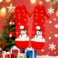 thumbnail image 2 of FAWUUDO Christmas Fuzzy Slipper Socks Fluffy Sherpa Thermal Socks with Gripper for Women Men, 2 of 4