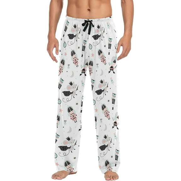 Top-kevin Xmas Nutcracker Mouse Men's Pajama Pants Sleepwear Pajama Pant with Pockets Lounge Pajama Bottoms for Men
