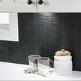 thumbnail image 4 of FASÄDE Ripple Decorative Vinyl Backsplash Panel in Brushed Onyx (6X6 Inch Sample, 4 of 5