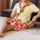 thumbnail image 5 of Fotbe Tomatoes Pantalones Cortos de Pijama para Hombre, Ropa de Dormir, Pantalones de Pijama Cortos para Hombre-Small, 5 of 6