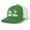 Kelly/White, variant on The Golf Father Men's Father's Day Embroidered Mesh Back Trucker Hat, Charcoal/Black