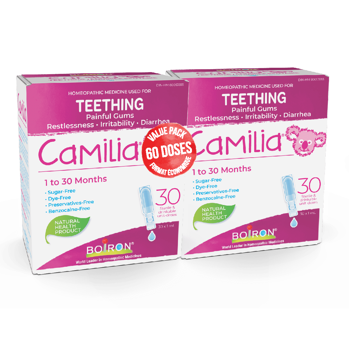 Boiron Camilia 60 Unidoses Soulage Les Symptomes Relies A La Poussee Dentaire Walmart Canada