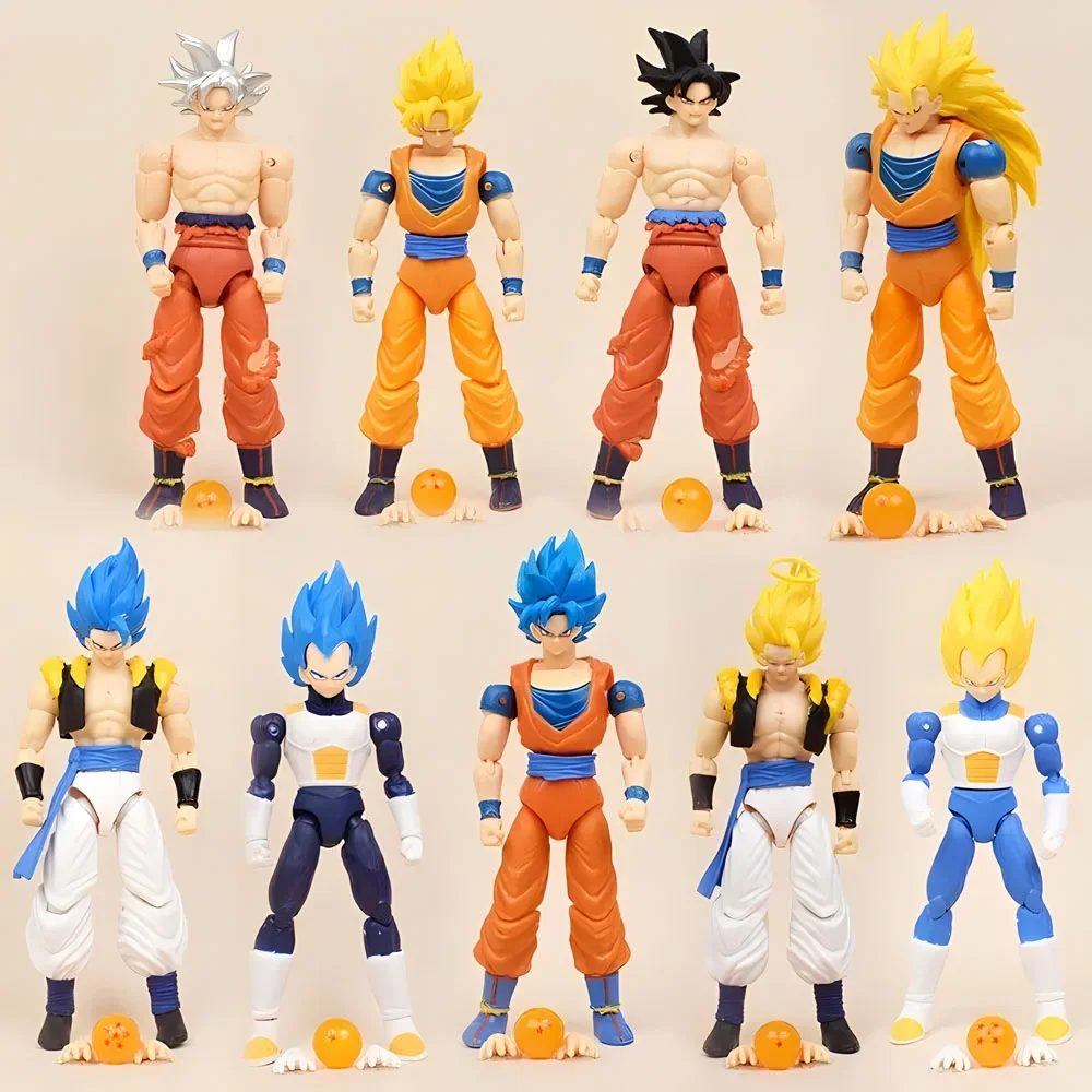 Figura de acción de Dragon Ball, figura de Anime SHF Super Saiyan ...