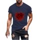 thumbnail image 1 of Camisetas de Manga Larga para Hombres, Camiseta de Manga Corta de Fitness de Impresión Del Día de San Valentín, Mezcla de Algodón Casual, 1 of 8