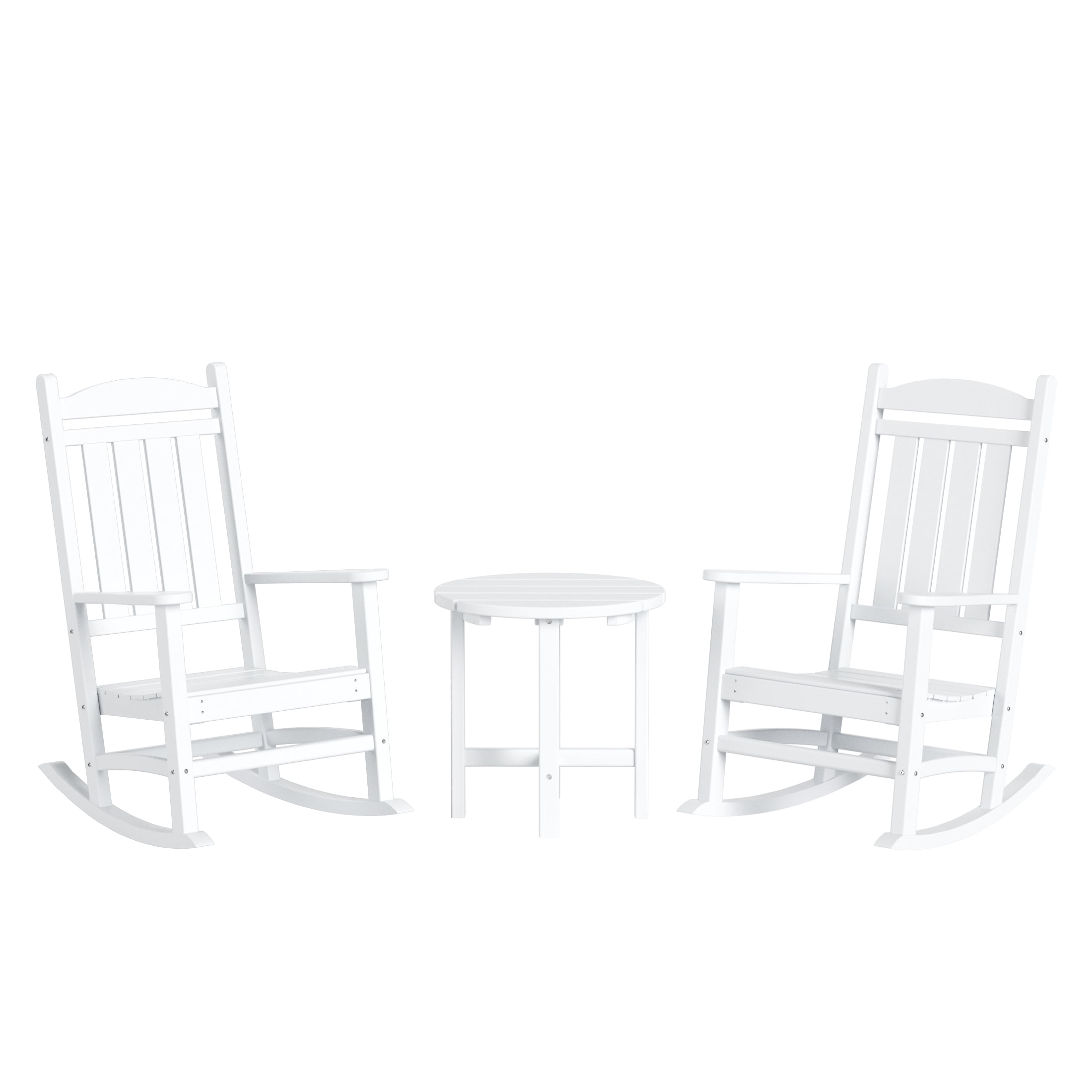 WestinTrends Malibu Classic 3 Piece Outdoor Rocking Chairs Set, All
