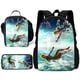 thumbnail image 2 of Juego de 3 piezas de The Legends of Zeldas para niños y niñas, mochilas escolares de gran capacidad, bolso de hombro, estuche para lápices, regalo, 2 of 5
