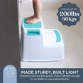 thumbnail image 2 of Banco Taburete Aqua Dreambaby 2 escalones, ideal para baño, cocina, soporta hasta 90 kg., 2 of 4