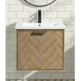 thumbnail image 2 of Carlsbad 24" Floating Bathroom Vanity Weathered Fir, 2 of 10