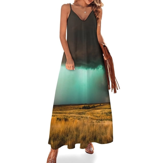 Pájaros y flores de bambú: vestido sin mangas verde azulado oscuro, vestidos de noche de lujo , vestido de dama de honor para mujer